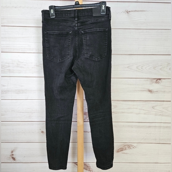 Everlane High Rise Skinny Jeans in Distressed Black Size 30 Regular - Picture 5 of 13